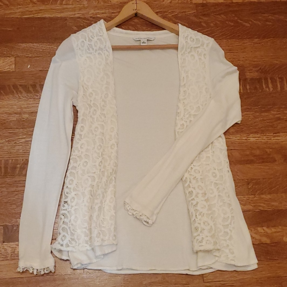 Banana Republic lace cardigan